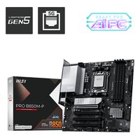 Материнская плата MSI PRO B850M-P, mATX, 1xAM5, AMD B850, 4xDDR5 (до 256GB), 3xM.2, 4xSATA3, 1xPCIe 5.0 x16, HDMI/DP, 1x5GbE — фото 4