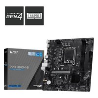 Материнская плата MSI PRO H610M-B, mATX, 1xLGA1700, Intel H610, 2xDDR5 (до 128GB), 1xM.2, 4xSATA3, 1xPCIe 4.0 x16, HDMI/DP, 1x1GbE — фото 4