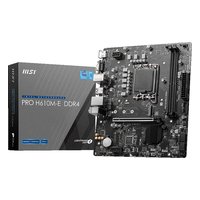 Материнская плата MSI PRO H610M-E DDR4, mATX, 1xLGA1700, Intel H610, 2xDDR4 (до 64GB), 1xM.2, 4xSATA3, 1xPCIe 4.0 x16, HDMI/VGA, 1x1GbE — фото 4