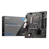 Материнская плата MSI PRO H610M-G DDR4, mATX, 1xLGA1700, Intel H610, 2xDDR4 (до 64GB), 1xM.2, 4xSATA3, 1xPCIe 4.0 x16, HDMI/VGA/DP, 1x1GbE — фото 4