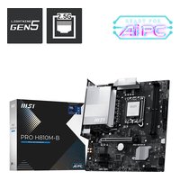 Материнская плата MSI PRO H810M-B, mATX, 1xLGA1851, Intel H810, 2xDDR5 (до 128GB), 1xM.2, 4xSATA3, 1xPCIe 5.0 x16, HDMI/DP, 1x2.5GbE — фото 4