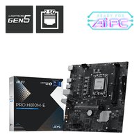 Материнская плата MSI PRO H810M-E, mATX, 1xLGA1851, Intel H810, 2xDDR5 (до 128GB), 1xM.2, 4xSATA3, 1xPCIe 5.0 x16, HDMI/DP, 1x2.5GbE — фото 4