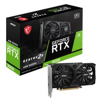 Видеокарта MSI GeForce RTX 3050 VENTUS 2X E OC 6GB GDDR6/96-bit, PCIe 4.0 x8, 2xHDMI+1xDP, 2,5 слота, без доп. питания — фото 4
