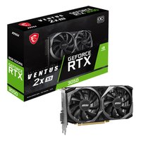 Видеокарта MSI GeForce RTX 3050 VENTUS 2X XS OC 8GB GDDR6/128-bit, PCIe 4.0 x8, 1xHDMI+1xDP+1xDVI-D, 2,5 слота, 1x6-pin — фото 1