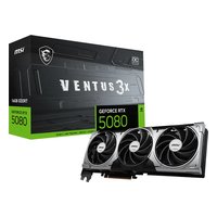 Видеокарта MSI GeForce RTX 5080 VENTUS 3X OC 16GB GDDR7/256-bit, PCIe 5.0, 1xHDMI+3xDP, 2,5 слота, 1x16-pin — фото 4