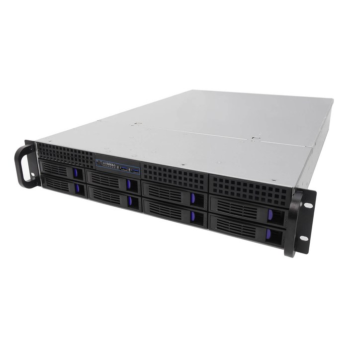 Корпус Negorack NR-R218, Rack 2U, E-ATX/SSI-CEB/ATX/mATX/Mini-ITX, 8× hot-swap 3,5", бэкплейн SATA: 8× SATA 7-pin; SAS: 2× SFF-8643 или 2× SFF-8087, 7 слотов LP, глубина 650 мм, без БП