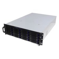 Корпус Negorack NR-R316, Rack 3U, E-ATX/SSI-CEB/ATX/mATX/Mini-ITX, 16× hot-swap 3,5", бэкплейн SATA: 16× SATA 7-pin; SAS: 4× SFF-8643 или 4× SFF-8087, 7 слотов FH, глубина 650 мм, без БП — фото 1