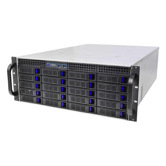 Корпус Negorack NR-R420, Rack 4U, E-ATX/SSI-CEB/ATX/mATX, 20× hot-swap 3,5", бэкплейн SATA: 20× SATA 7-pin; SAS: 5× SFF-8087 или 5× SFF-8643, 7 слотов FH, глубина 650 мм, без БП (NR-R420-0)