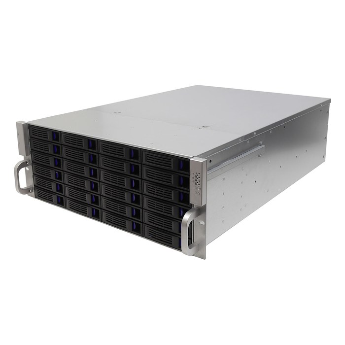 Корпус Negorack NR-R424, Rack 4U, E-ATX/SSI-CEB/ATX/mATX/Mini-ITX, 24× hot-swap 3,5", бэкплейн 6× SFF-8087, 7 слотов FH, глубина 680 мм, без БП