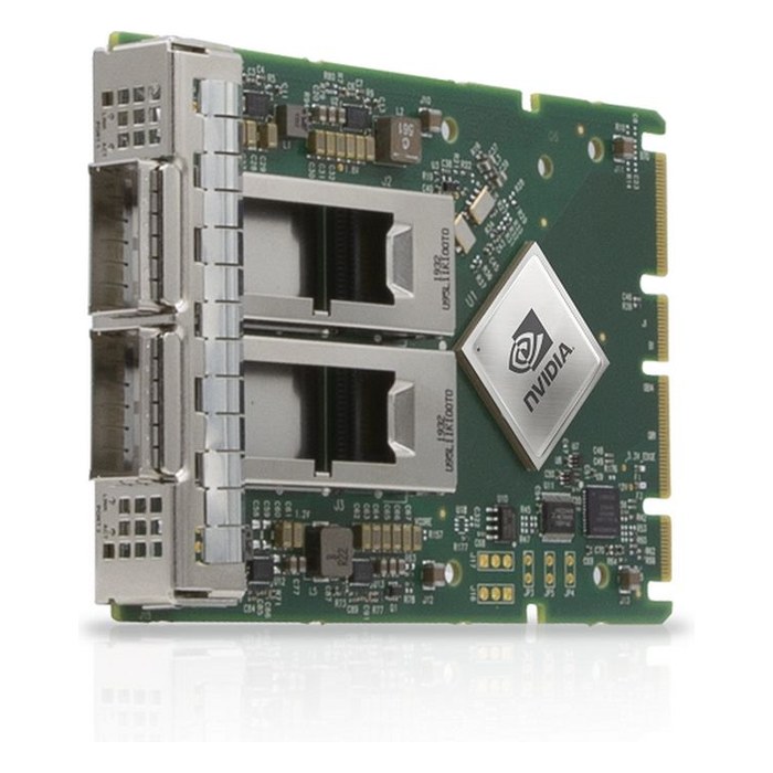 Сетевая карта OCP 3.0 NVIDIA MCX623436AN-CDAB, 2× QSFP56 100 GbE, NVIDIA ConnectX-6 Dx, PCIe 4.0 x16 (MCX623436AN-CDAB)