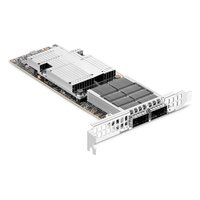 Сетевая карта InfiniBand/Ethernet NVIDIA MCX755106AS-HEAT, 2× QSFP112 200 GbE, NVIDIA ConnectX-7, PCIe 5.0 x16, LP (FH-планка в комплекте) (MCX755106AS-HEAT) — фото 2