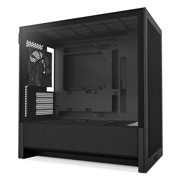 Корпус NZXT H3 Flow, Midi Tower, mATX/Mini-ITX, без БП, стекло, чёрный (CC-H31FB-01)