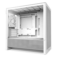 Корпус NZXT H3 Flow, Midi Tower, mATX/Mini-ITX, без БП, стекло, белый (CC-H31FW-01) — фото 1