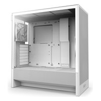 Корпус NZXT H5 Flow, Midi Tower, E-ATX/ATX/mATX/Mini-ITX, без БП, стекло, белый (CC-H52FW-01) — фото 1