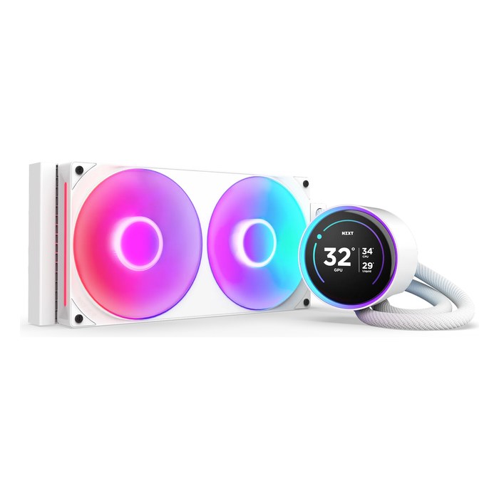 Система жидкостного охлаждения NZXT Kraken Elite 280 RGB, White, радиатор 280 мм, LGA1851/1700/1200/115x, AM5/AM4 (RL-KR28E-W2)