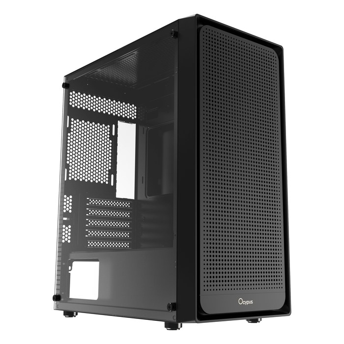 Корпус Ocypus Gamma C50 BK, Mini Tower, mATX/Mini-ITX, без БП, стекло, чёрный (Gamma-C50-BKG000XX-GL)