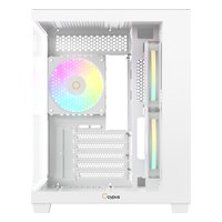Корпус Ocypus Gamma C54 WH ARGB, Mini Tower, mATX/Mini-ITX, без БП, стекло, белый (Gamma-C54-WHD300XX-GL) — фото 2
