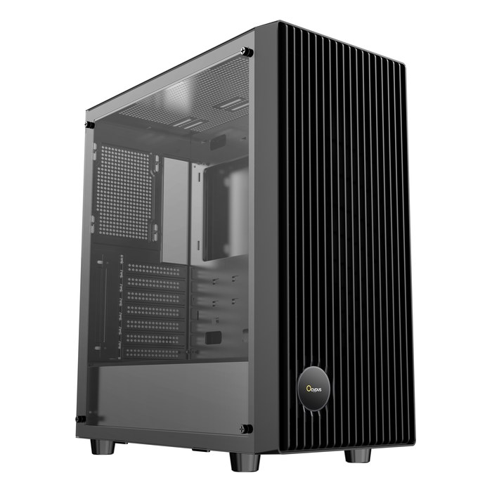 Корпус Ocypus Gamma C70 BK, Midi Tower, ATX/mATX/Mini-ITX, без БП, стекло, чёрный (Gamma-C70-BKG000XX-GL)