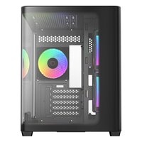 Корпус Ocypus Iota C50 Curve BK ARGB, Midi Tower, mATX/Mini-ITX, без БП, стекло, чёрный (Iota-C50-BKD300CD-GL) — фото 2