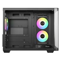 Корпус Ocypus Iota C50 Curve BK ARGB, Midi Tower, mATX/Mini-ITX, без БП, стекло, чёрный (Iota-C50-BKD300CD-GL) — фото 5