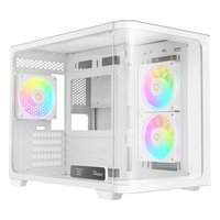 Корпус Ocypus Iota C50 Curve WH ARGB, Midi Tower, mATX/Mini-ITX, без БП, стекло, белый (Iota-C50-WHD300CD-GL) — фото 1