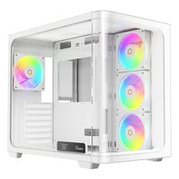 Корпус Ocypus Iota C70 Curve WH ARGB, Midi Tower, ATX/mATX/Mini-ITX, без БП, стекло, белый (Iota-C70-WHD400CD-GL) — фото 1