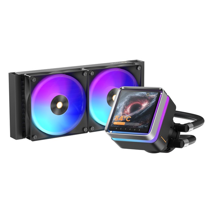 Система жидкостного охлаждения Ocypus Sigma L24 EX BK ARGB, радиатор 240 мм, до 290W, LGA1851/1700/1200/115x, AM5/AM4 (Sigma-L24-BK2AAWLN00E-GL)
