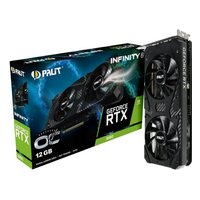 Видеокарта Palit GeForce RTX 3060 Infinity 2 OC 12GB GDDR6/192-bit, PCIe 4.0, 1xHDMI+3xDP, 2,5 слота, 1x8-pin (NE63060U19K9-PG190L) — фото 1