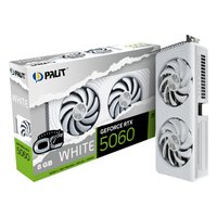 Видеокарта Palit GeForce RTX 5060 White OC 8GB GDDR7/128-bit, PCIe 5.0, 1xHDMI+3xDP, 2 слота, 1x8-pin (NE75060U19P1-GB2063M) — фото 4