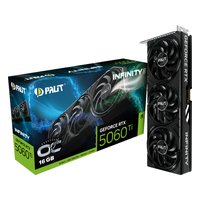 Видеокарта Palit GeForce RTX 5060 Ti Infinity 3 OC 16GB GDDR7/128-bit, PCIe 5.0, 1xHDMI+3xDP, 2,5 слота, 1x8-pin (NE7506TS19T1-GB2061S) — фото 5