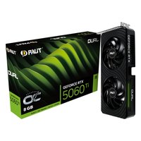 Видеокарта Palit GeForce RTX 5060 Ti Dual OC 8GB GDDR7/128-bit, PCIe 5.0, 1xHDMI+3xDP, 2 слота, 1x8-pin (NE7506TT19P1-GB2062D) — фото 4