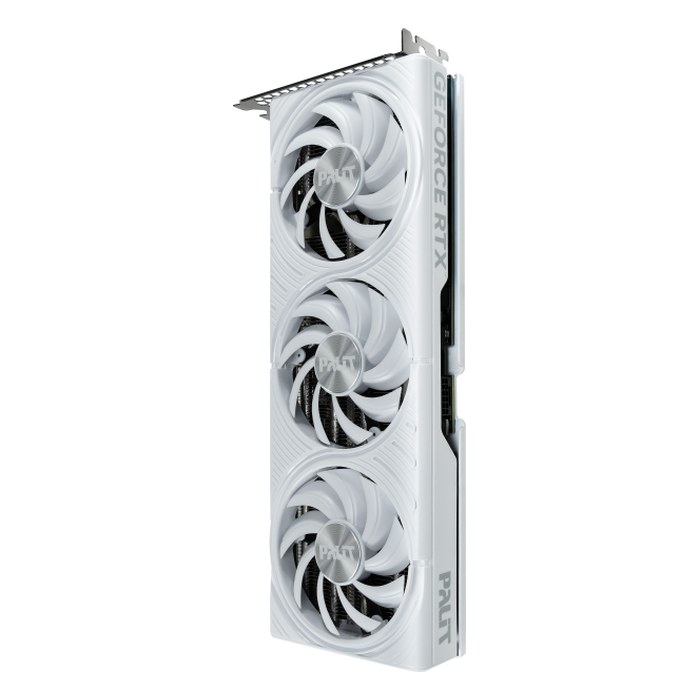Видеокарта Palit GeForce RTX 5070 White OC 12GB GDDR7/192-bit, PCIe 5.0, 1xHDMI+3xDP, 2,5 слота, 1x16-pin (NE75070U19K9-GB2050W)