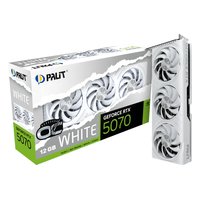 Видеокарта Palit GeForce RTX 5070 White OC 12GB GDDR7/192-bit, PCIe 5.0, 1xHDMI+3xDP, 2,5 слота, 1x16-pin (NE75070U19K9-GB2050W) — фото 5