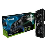 Видеокарта Palit GeForce RTX 5080 Infinity 3 16GB GDDR7/256-bit, PCIe 5.0, 1xHDMI+3xDP, 3 слота, 1x16-pin (NE75080019T2-GB2035S) — фото 4