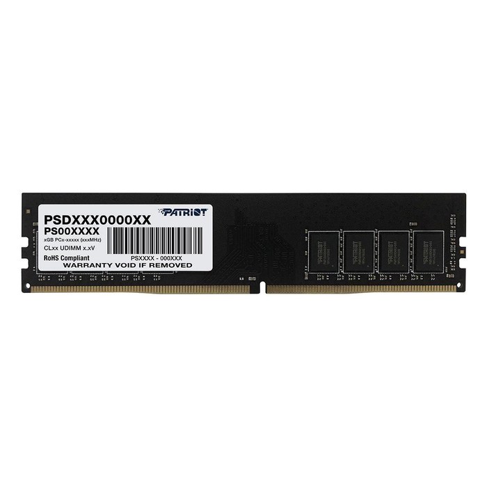Модуль памяти 8GB 2666MHz DDR4 non-ECC DIMM Unbuffered, Patriot Signature Line (PSD48G26662)