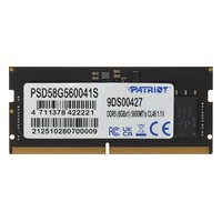 Модуль памяти 8GB 5600MHz DDR5 non-ECC SO-DIMM Unbuffered, Patriot Signature Line (PSD58G560041S) — фото 1