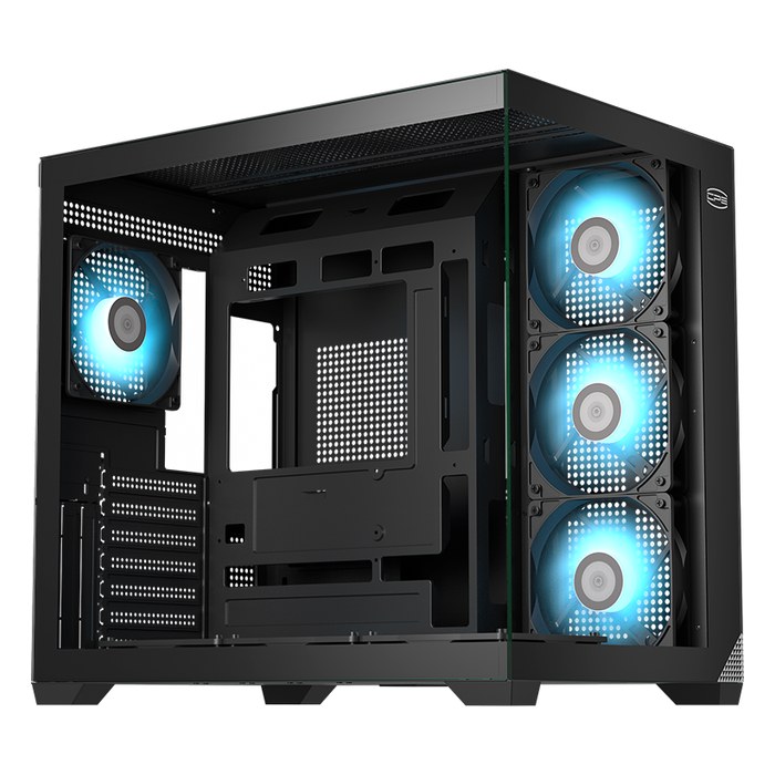 Корпус PCCooler C3 T700 ARGB, Midi Tower, ATX/mATX/Mini-ITX, без БП, стекло, чёрный (C3T700 ARGB BK)