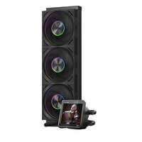 Система жидкостного охлаждения PCCooler DT360 ARGB Display Black, радиатор 360 мм, LGA1851/1700/1200/115x, AM5/AM4 — фото 1