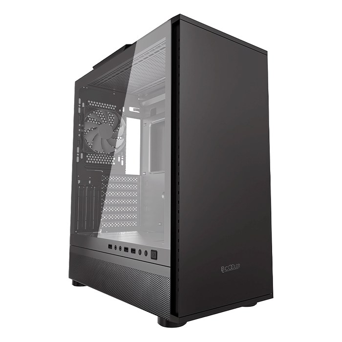Корпус PCCooler Master IE200, Midi Tower, ATX/mATX/Mini-ITX, без БП, стекло, чёрный