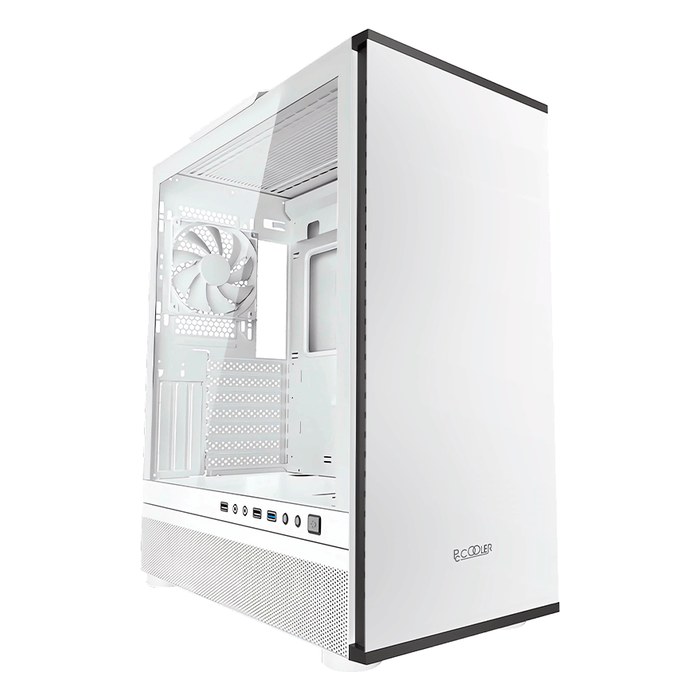Корпус PCCooler Master IE200, Midi Tower, ATX/mATX/Mini-ITX, без БП, стекло, белый