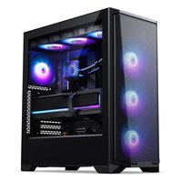 Корпус Phanteks Eclipse G370A, Midi Tower, SSI-EEB/E-ATX/ATX/mATX/Mini-ITX, без БП, стекло, чёрный (PH-EC370A_DBK01R) — фото 1