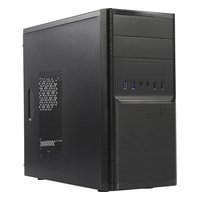 Корпус Powerman ES701 PM-600ATX-F, Mini Tower, mATX, БП 600W, чёрный (6198910) — фото 1