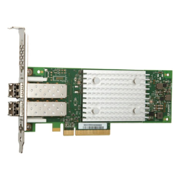 FC-адаптер QLogic QLE2742-SR-CK, 2× LC (SFP+ в комплекте) 32 GFC, Marvell QLogic 2740 Series, PCIe 3.0 x8, LP (FH-планка в комплекте), трансиверы: 2× SFP+ SR (установлены) (QLE2742-SR-CK)