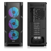 Корпус Raijintek ARCADIA III - MS4, Midi Tower, ATX/mATX/Mini-ITX, без БП, стекло, чёрный (0R20B00247) — фото 2