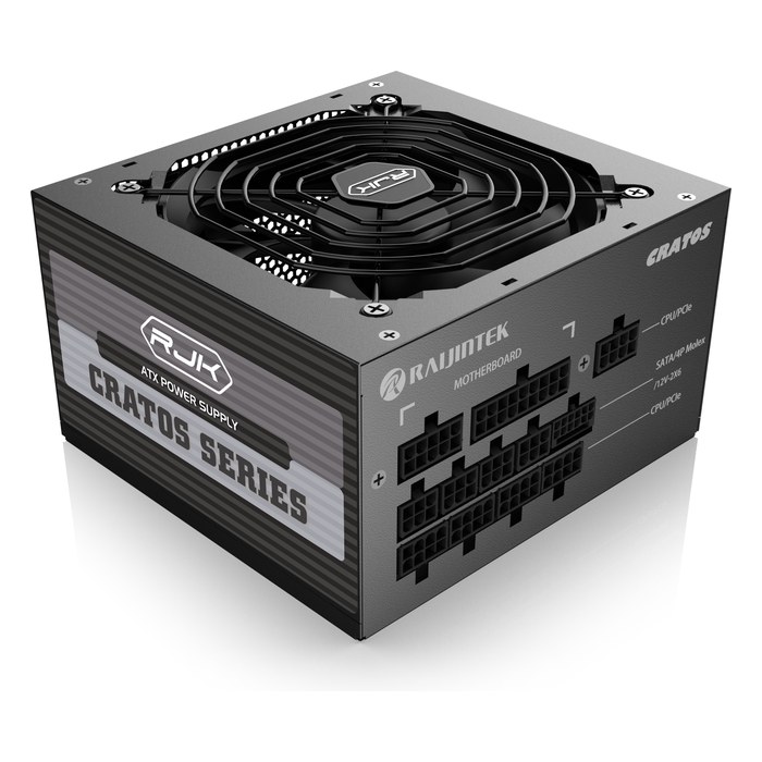 Блок питания Raijintek CRATOS 1000 1000W Black, ATX 3.1, 80 PLUS Gold, модульный, 1x12V-2x6, 4xPCIe 6+2 (0R30B00005)