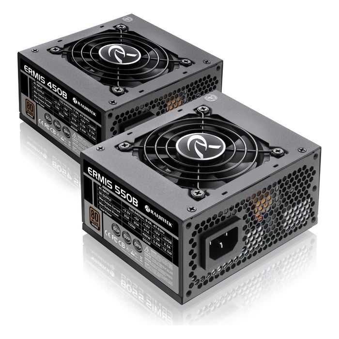 Блок питания Raijintek ERMIS 550B 550W, SFX, 80 PLUS Bronze, 2xPCIe 6+2 (0R30B00002)