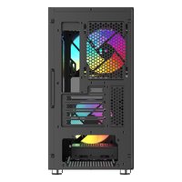 Корпус SAMA S30, Mini Tower, mATX/Mini-ITX, без БП, стекло, чёрный (S30-BKMPA3X1-GL) — фото 4