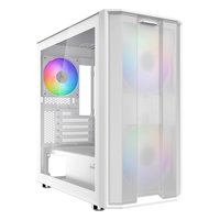 Корпус SAMA S30, Mini Tower, mATX/Mini-ITX, без БП, стекло, белый (S30-WHMPA3X1-GL) — фото 1