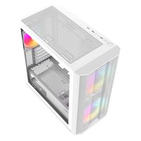 Корпус SAMA S30, Mini Tower, mATX/Mini-ITX, без БП, стекло, белый (S30-WHMPA3X1-GL) — фото 2