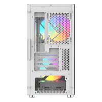 Корпус SAMA S30, Mini Tower, mATX/Mini-ITX, без БП, стекло, белый (S30-WHMPA3X1-GL) — фото 4
